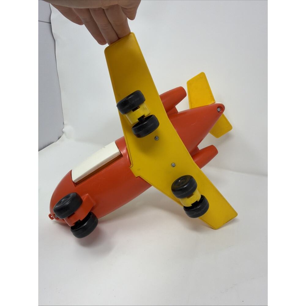 Fisher Price - Little People - Jet Airplane - White/Orange/Yellow - #2502 - Picture 7 of 12